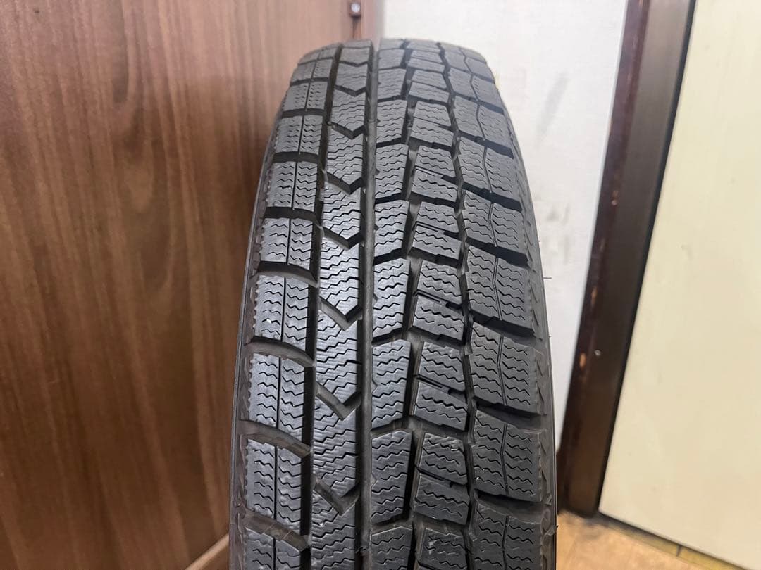 ⑤2022年製 中古ダンロップ冬タイヤ145/80R13 4本セット軽自動車各種