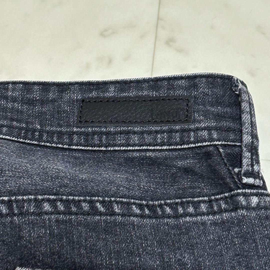 美品✨YANUK ストレートデニム LOUISE 24インチ グレー