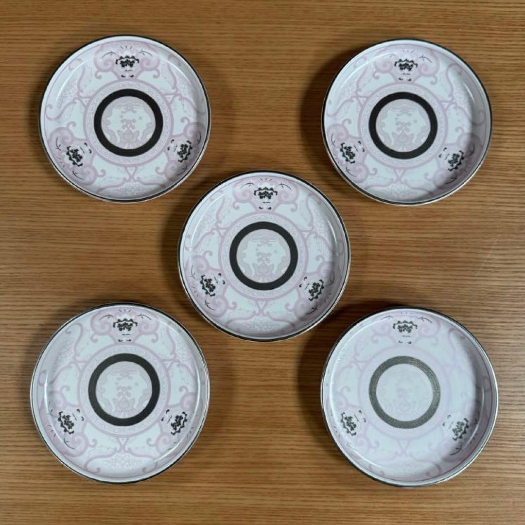 アリタポーセリンラボ JAPAN CHERRY 銘々皿 古伊万里草花紋 5枚組☆