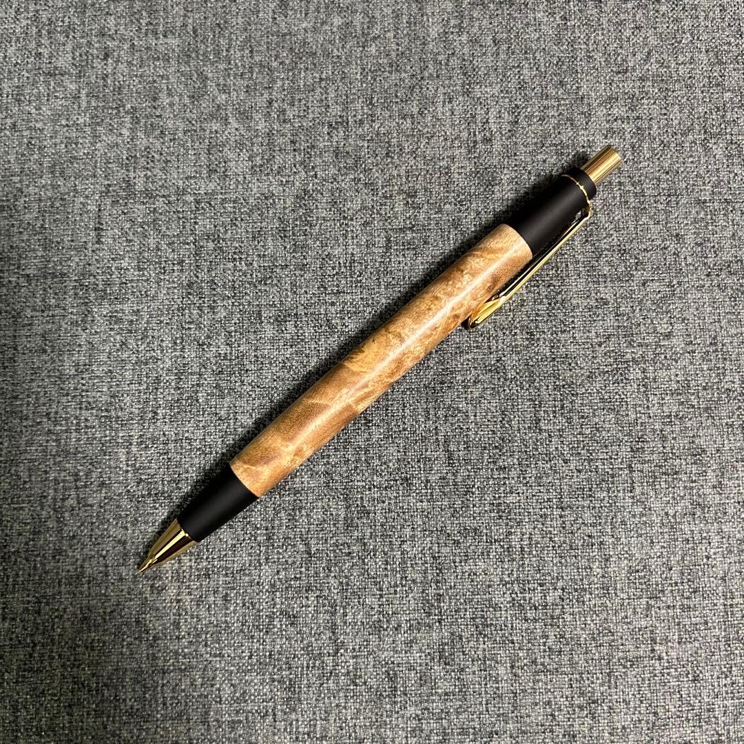 野原工芸　旧型　シャープペンシル　マーブルウッド　固定式口金