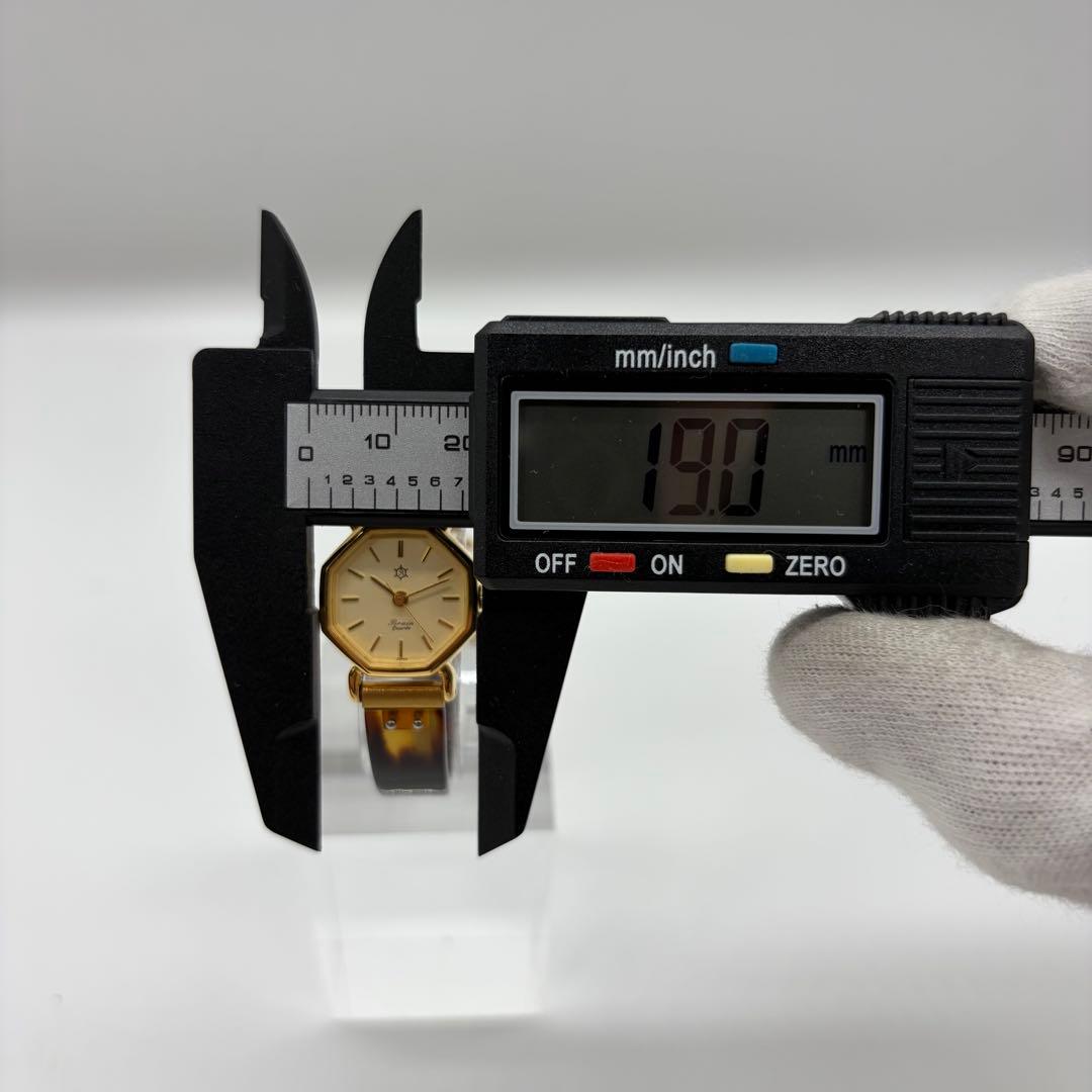 【稼働/新品電池】オリエント ブレイン オクタゴン べっ甲 レディース クォーツ