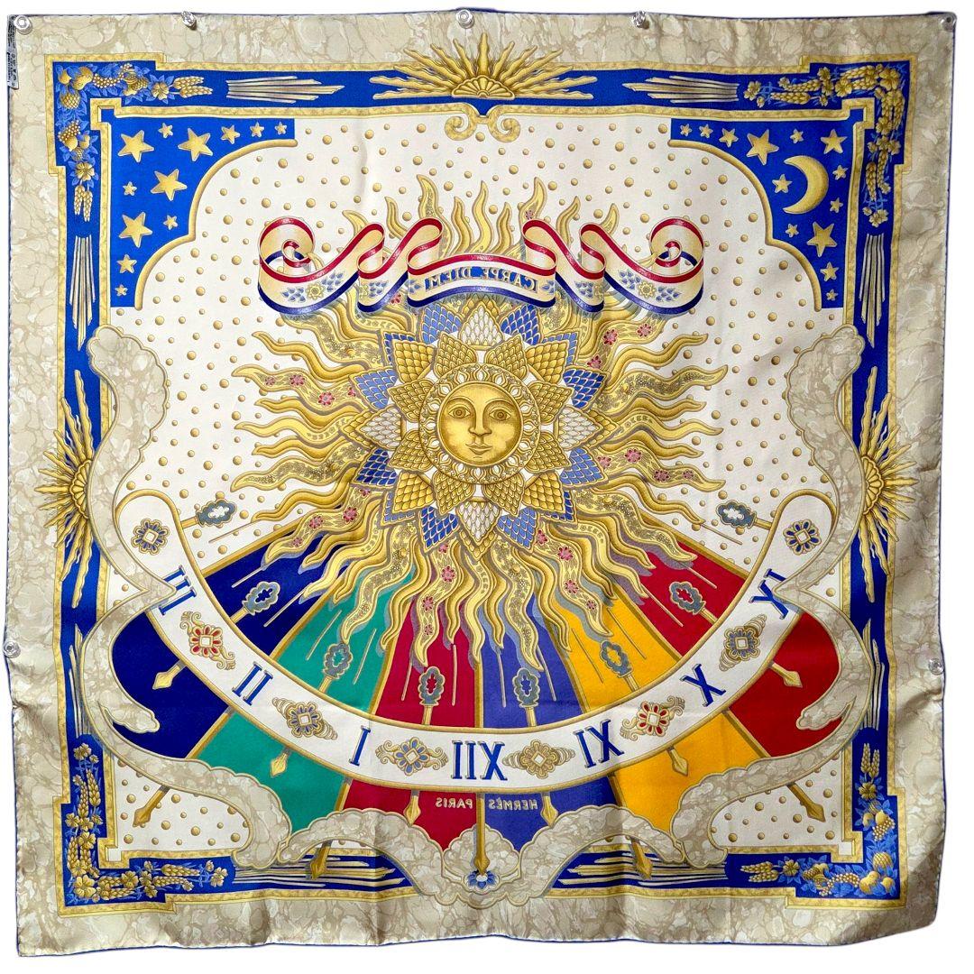 エルメス カレ90 CARPE DIEM 今日1日を楽しむ シルクスカーフ 人気