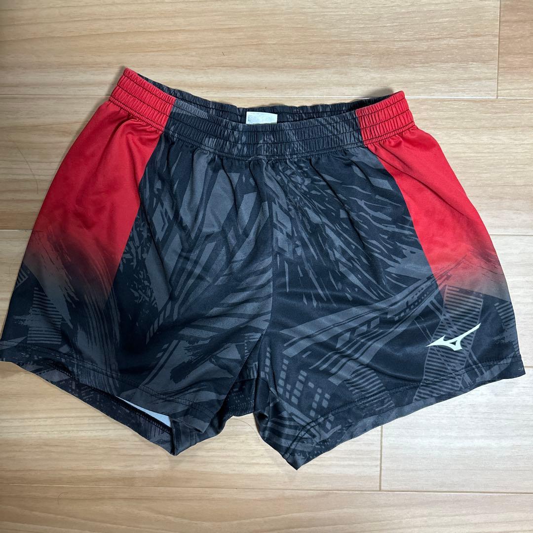 Mizuno バレーボールパンツ レッド/ブラック