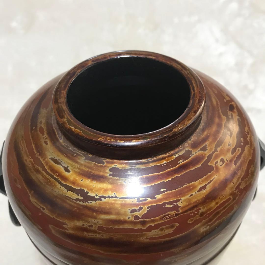 花瓶 蔵出し 花入 花器 壺 華道具 箱付き 漆器 送料無料 インテリア