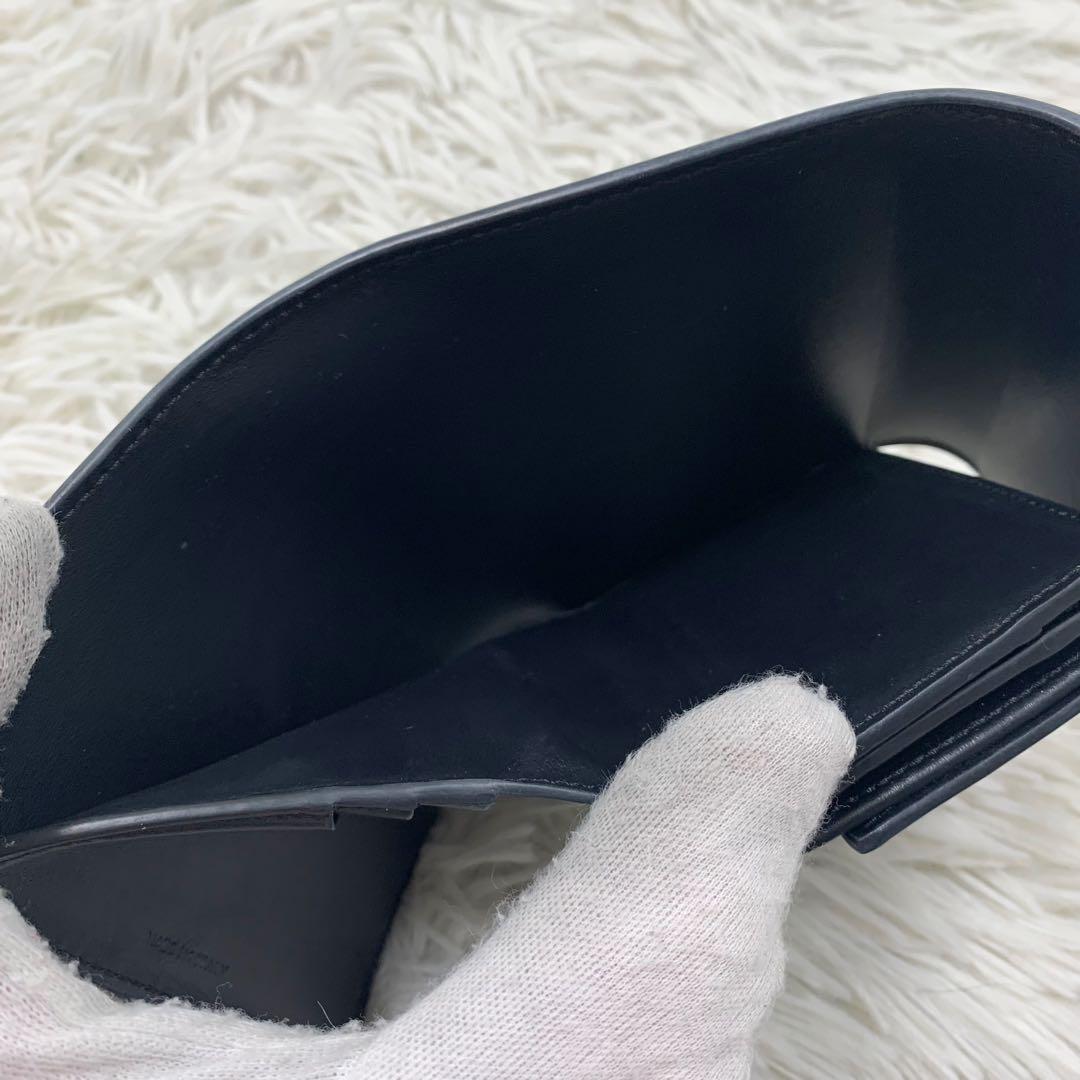 セリーヌ トリオンフ 三つ折り財布 レザー ブラック