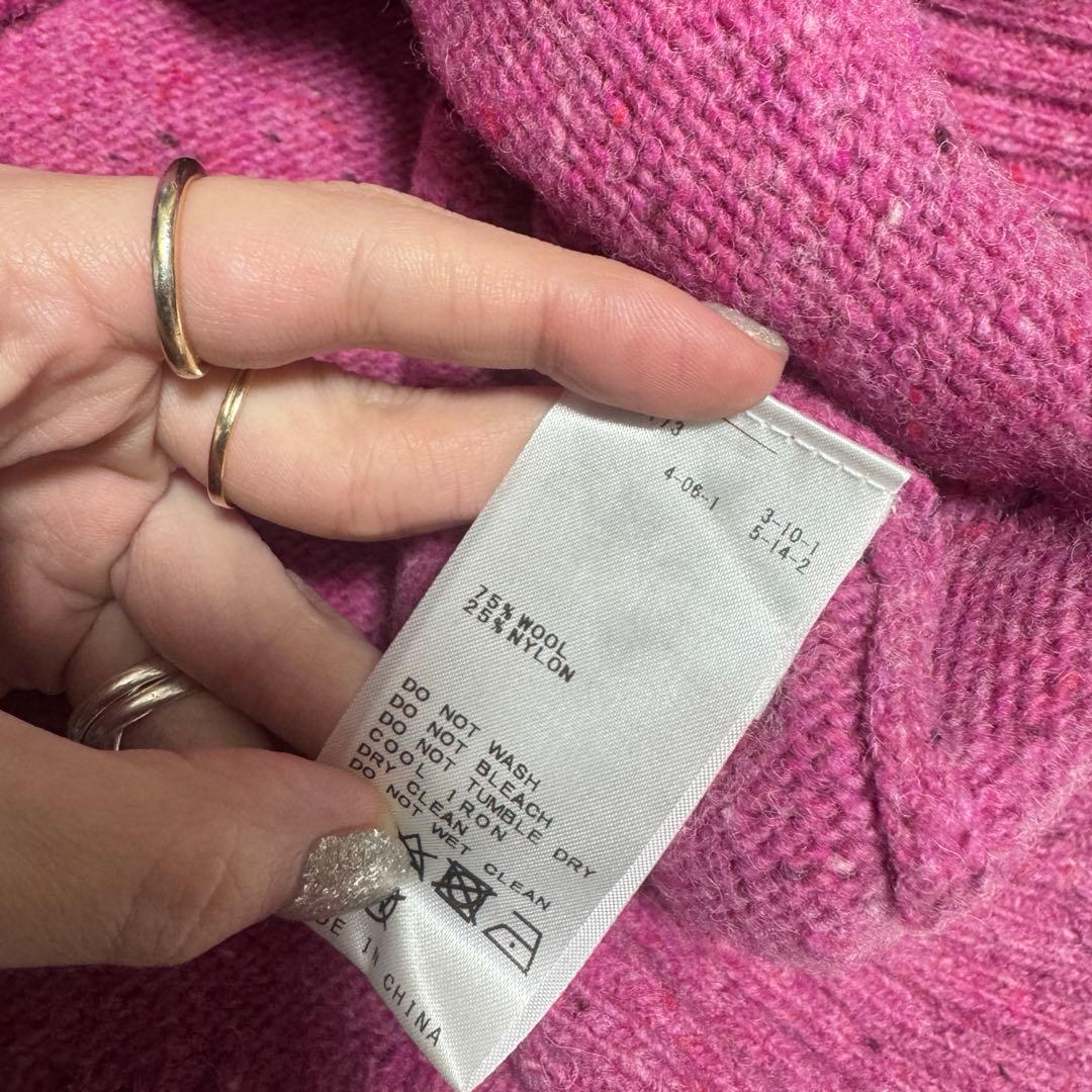 24年 極上美品 Spick & Span ロゴ インターシャニット 定価2万