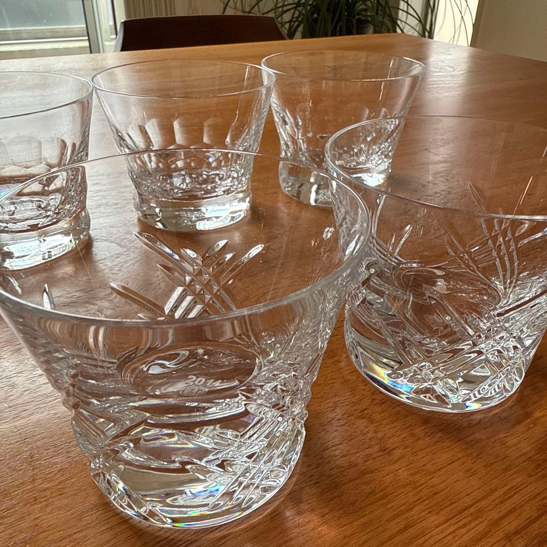 Baccara バカラグラス5点　2014×2個/2013×3個