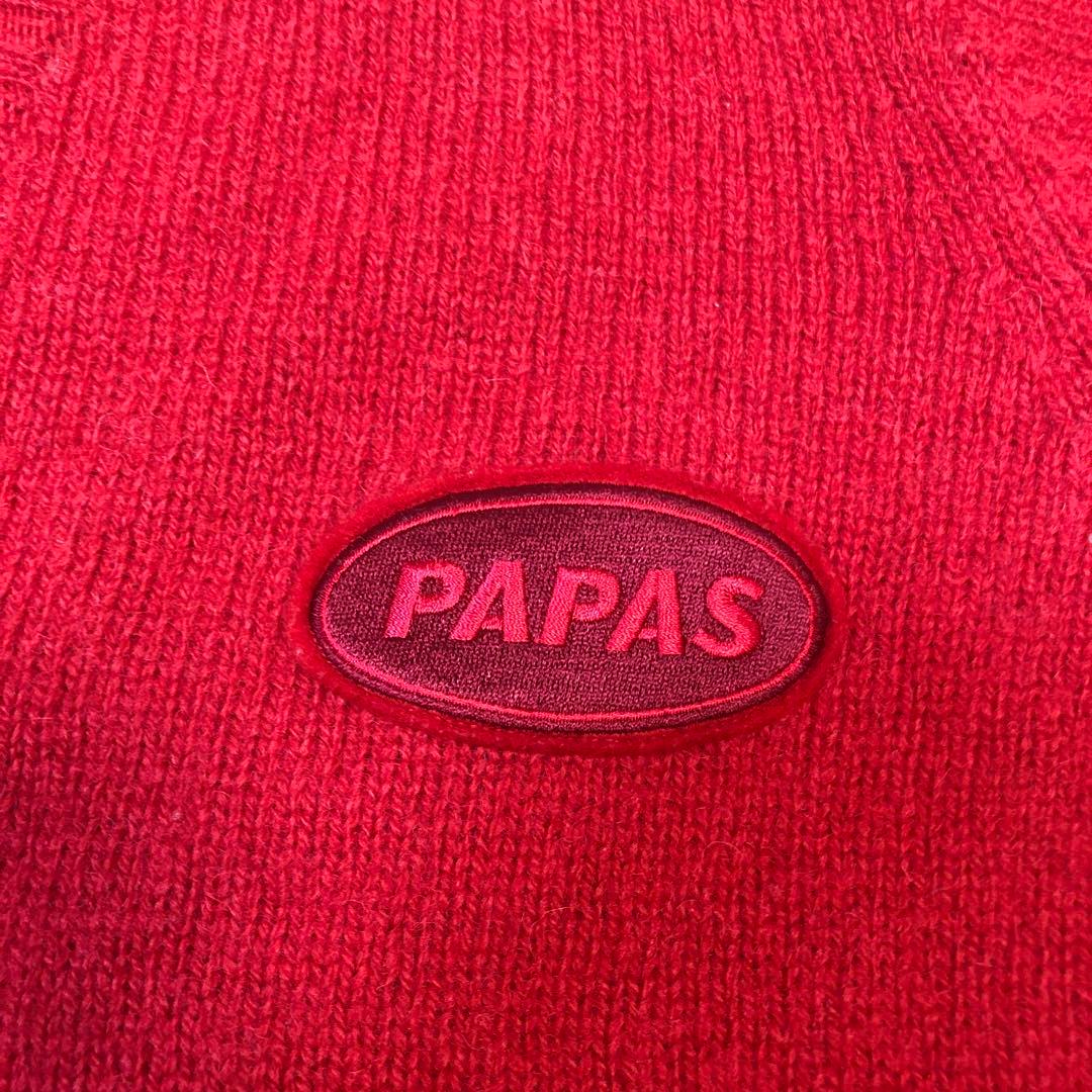 【本日最終値下レアな美品】『Papas』シェットランドウール使用カーディガン
