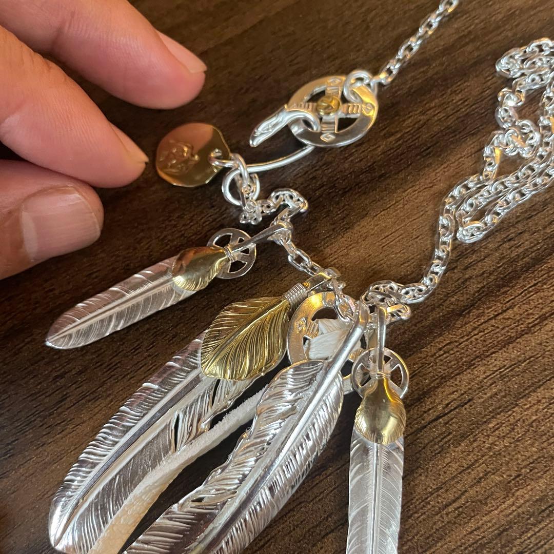 キムタク フェザー セット ネックレス アクセサリー ハンドメイド