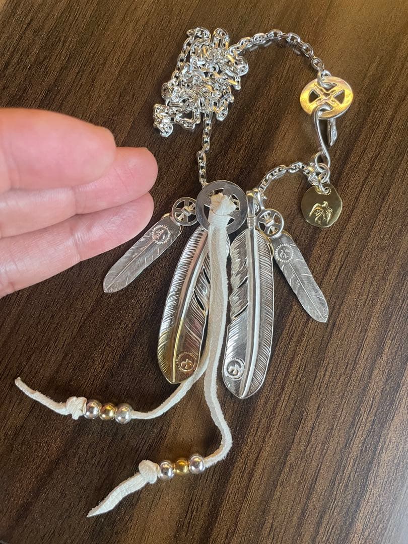 キムタク フェザー セット ネックレス アクセサリー ハンドメイド
