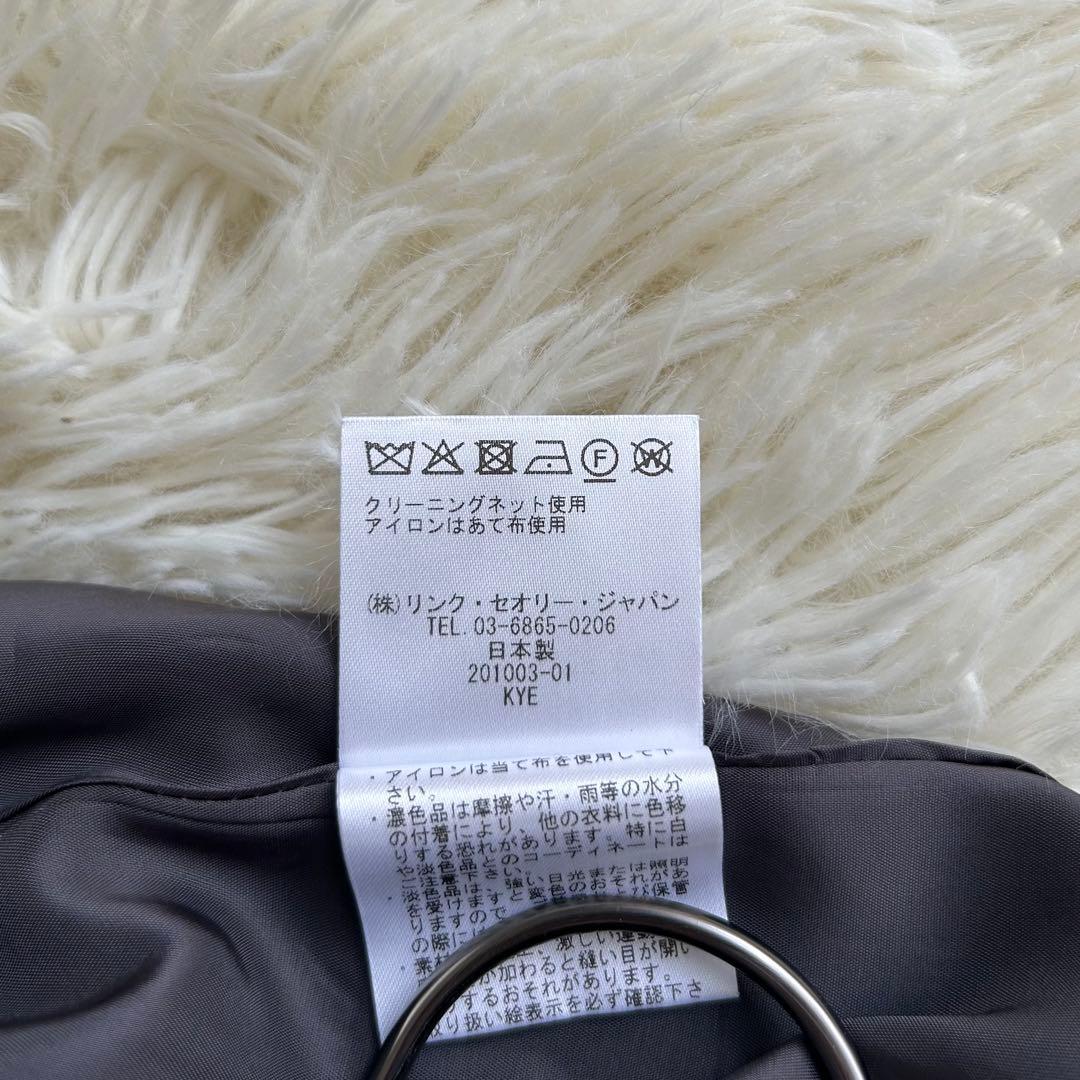 近年 セオリーリュクス パンツスーツ 最高級生地 ロロピアーナ グレー シルク混
