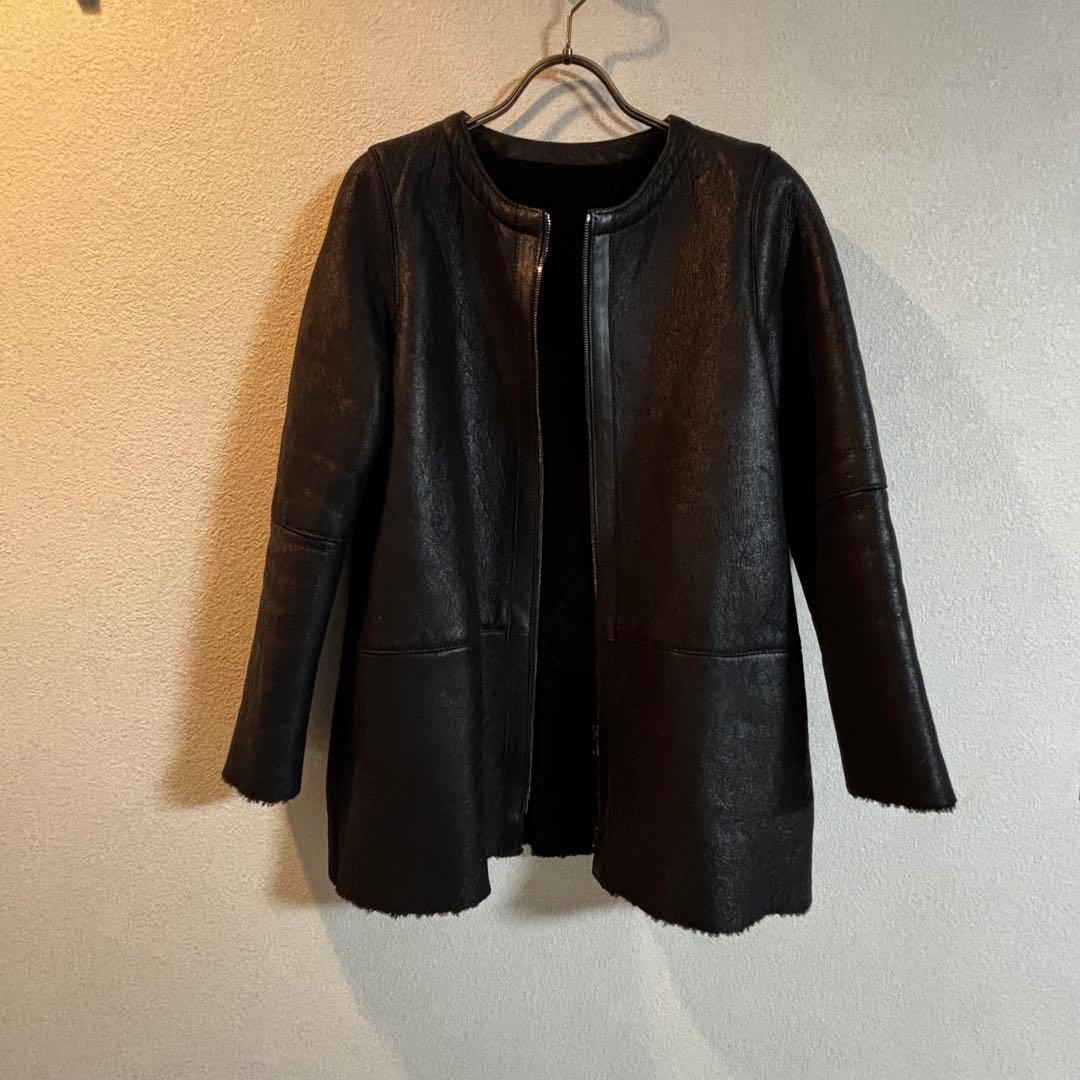 GELLI レザームートン黒サイズ40 SHIPSBEAMSトゥモローランド扱い