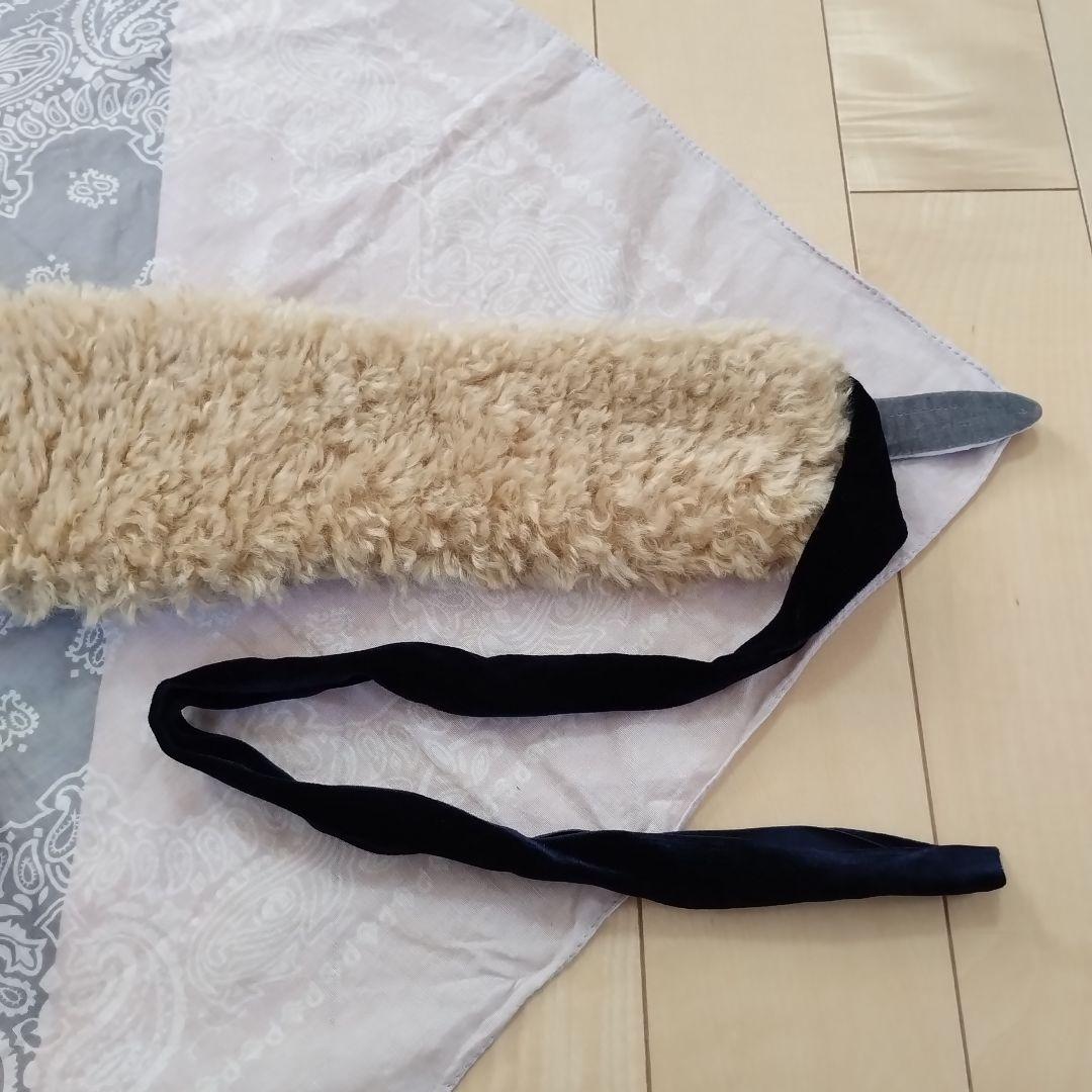 【Ca4La】カシラ 猫ティペット/マフラー/ベロア