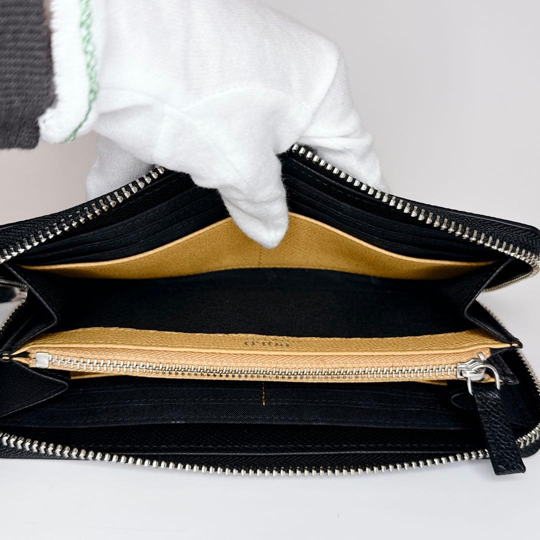 【未使用級】ポロ ラウンドジップ レザー ウォレット ブラック 箱付き