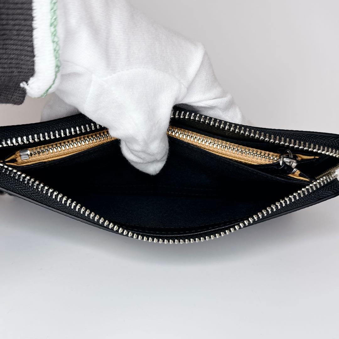 【未使用級】ポロ ラウンドジップ レザー ウォレット ブラック 箱付き