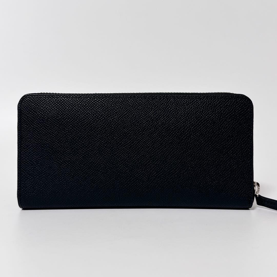 【未使用級】ポロ ラウンドジップ レザー ウォレット ブラック 箱付き