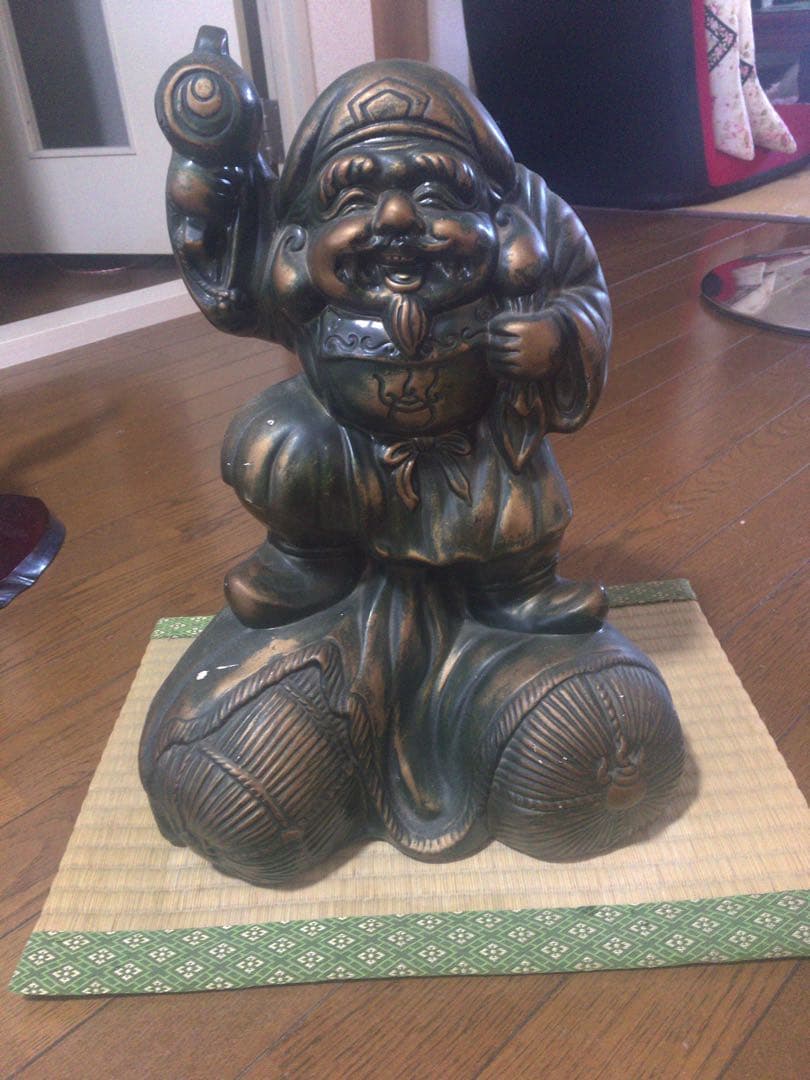 福の神のブロンズ像 約30cm