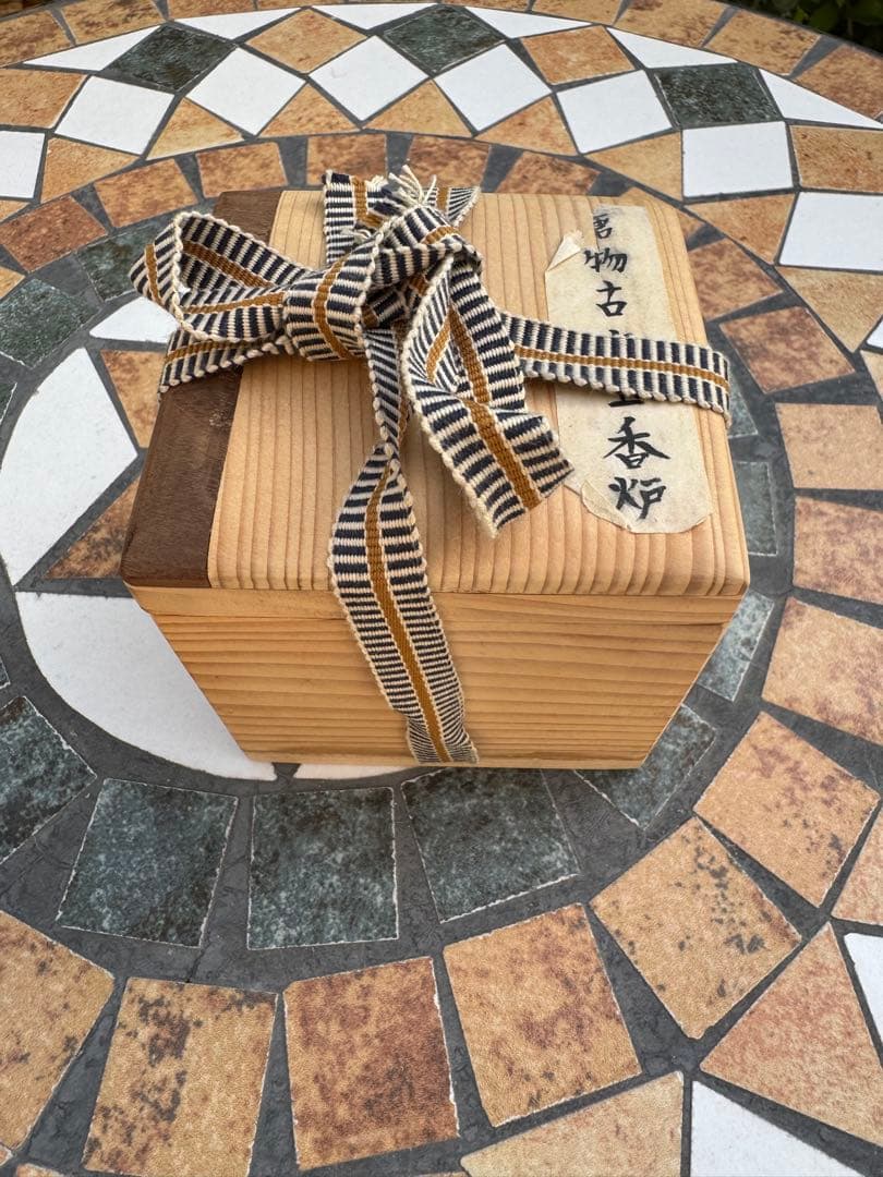 中国美術　景泰藍　七宝　香炉　唐物　骨董　共箱