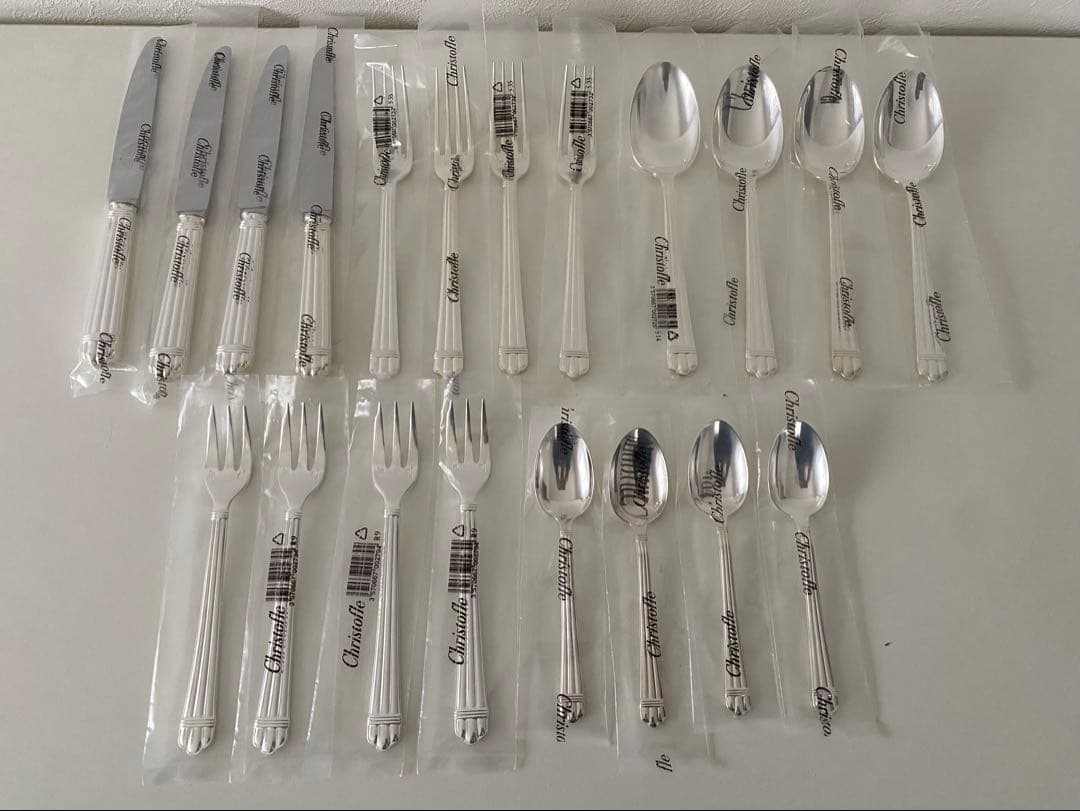 Christofle クリストフル シルバープレート アリア 5種計20pcs