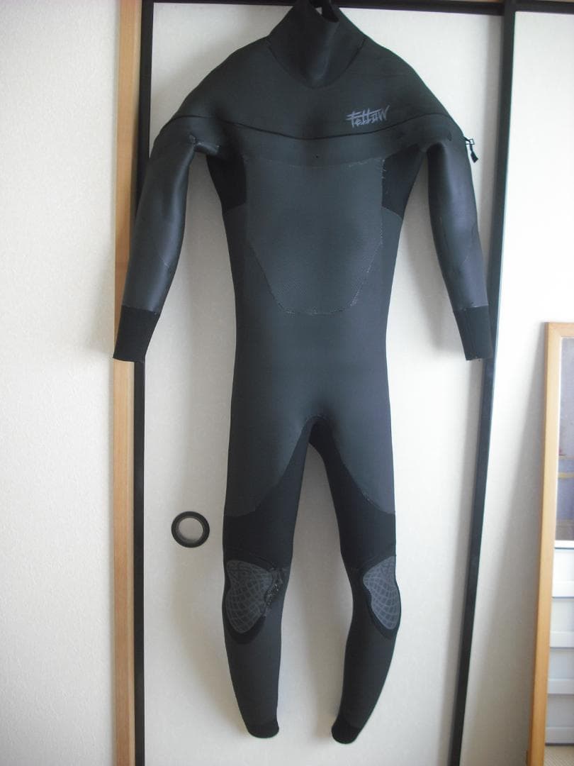 【程度良好・オマケつき】FELLOW　極暖セミドライウエットスーツ　M　5ｘ3