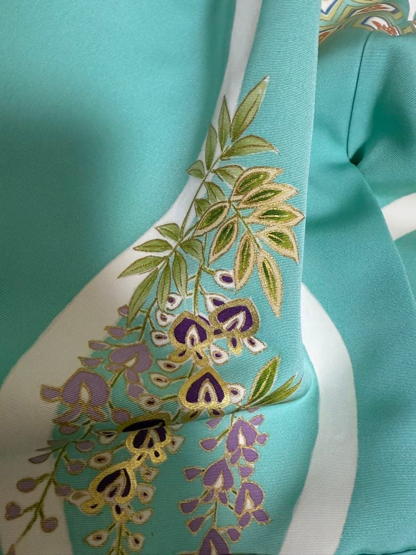 美術友禅振袖　吉祥立涌四季草花別誂え証書付き　長襦袢　新品袋帯