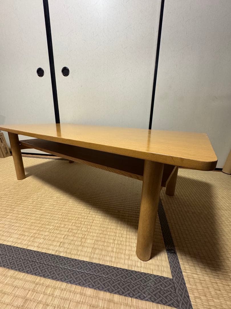 【無印良品】ローテーブル オーク材 天然木 センターテーブル　リビング