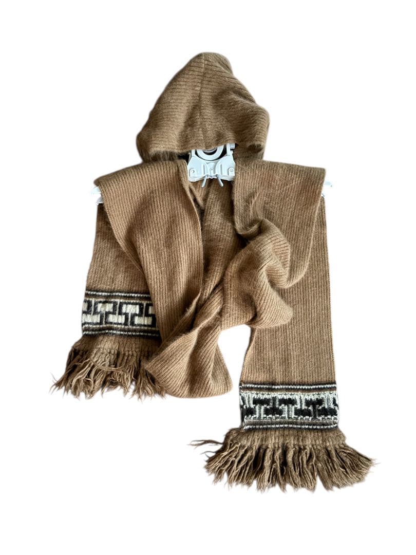 d*3様 ナンバーナイン　アンゴラ　ニット　フード　ストール　マフラー