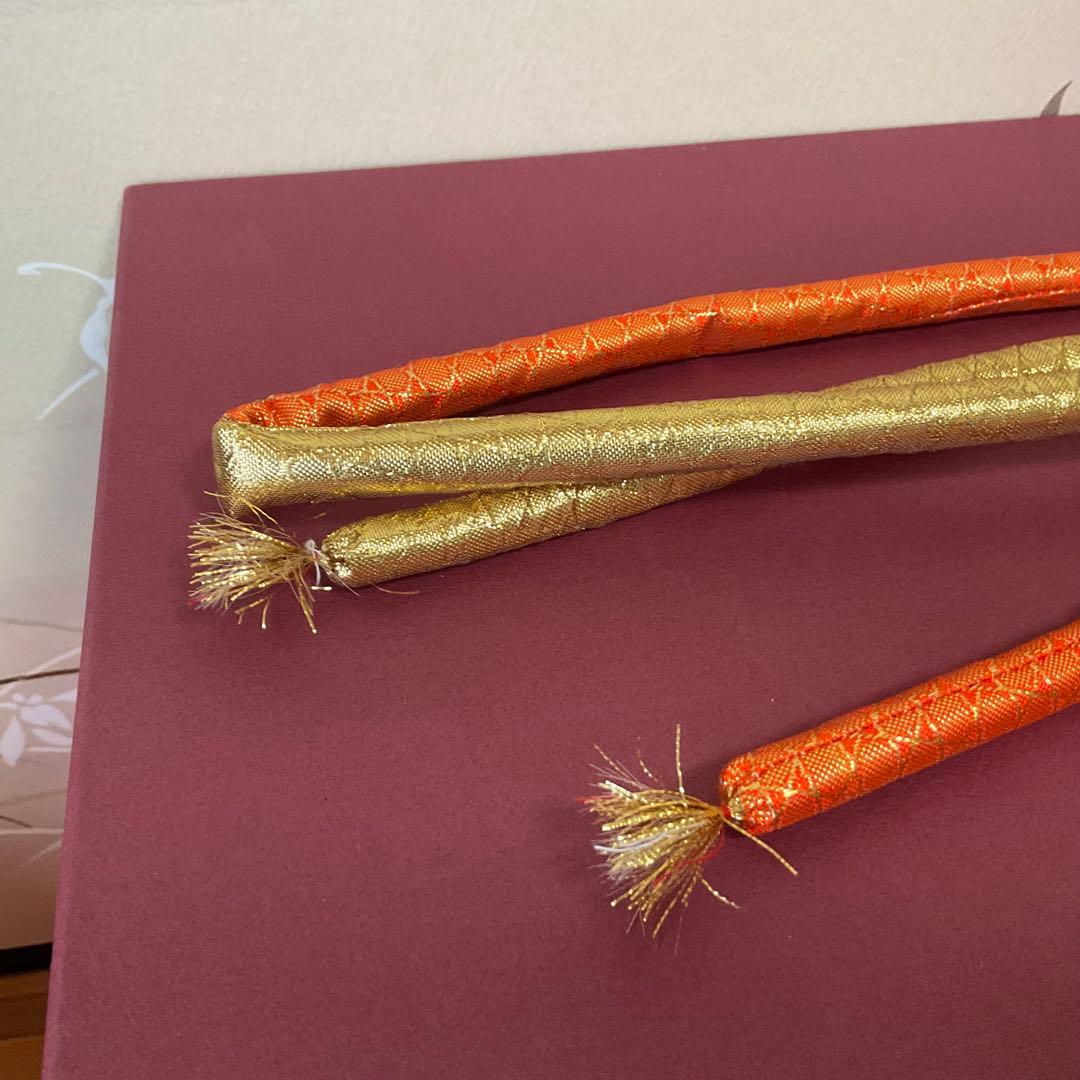 【美品】七歳　七五三鶴と花柄の草履バック小物セット