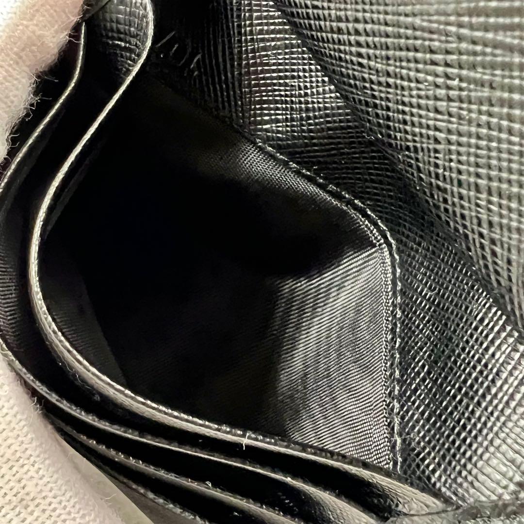 専用　PRADA サフィアーノ ブラック レザー 折り財布 8149