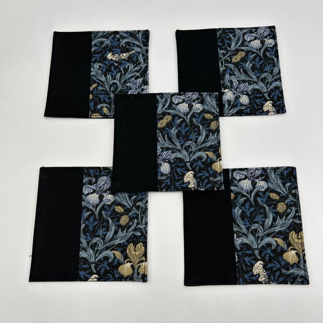 2313 ウィリアムモリス　多柄　コースター　50枚組　ハンドメイド