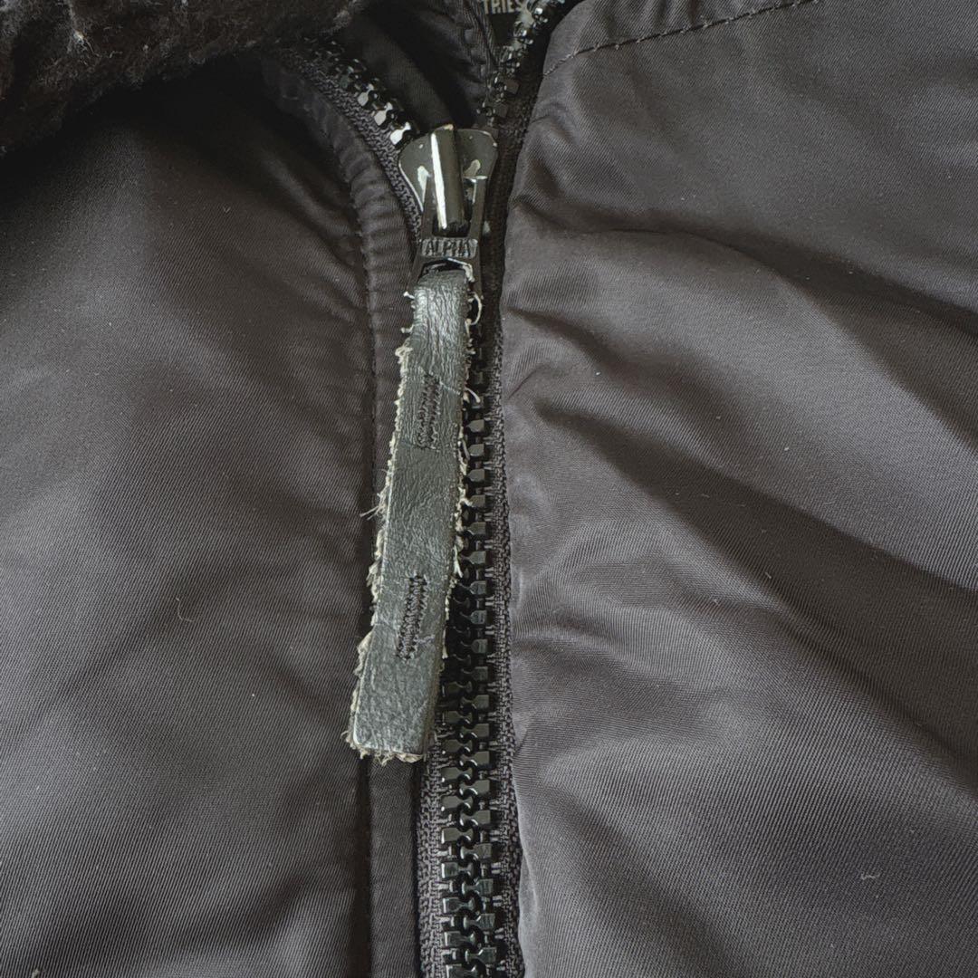 ALPHA INDUSTRIES フライトジャケット N-2B 短丈 ブラック