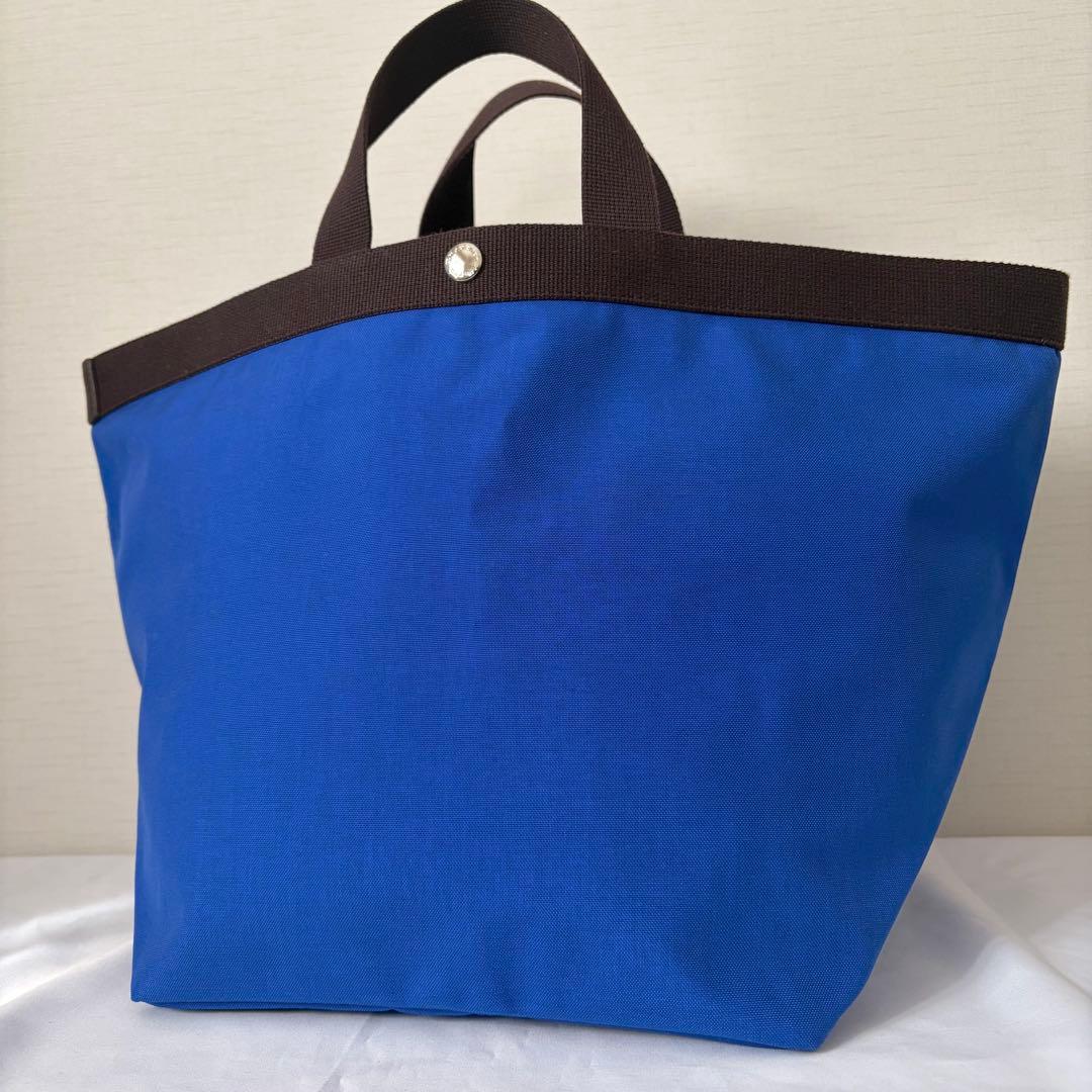 【美品】エルベシャプリエ 725C 舟型トートL コーデュナイロン アンディゴ