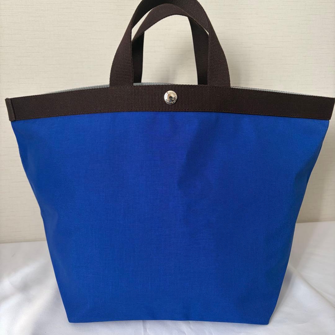 【美品】エルベシャプリエ 725C 舟型トートL コーデュナイロン アンディゴ