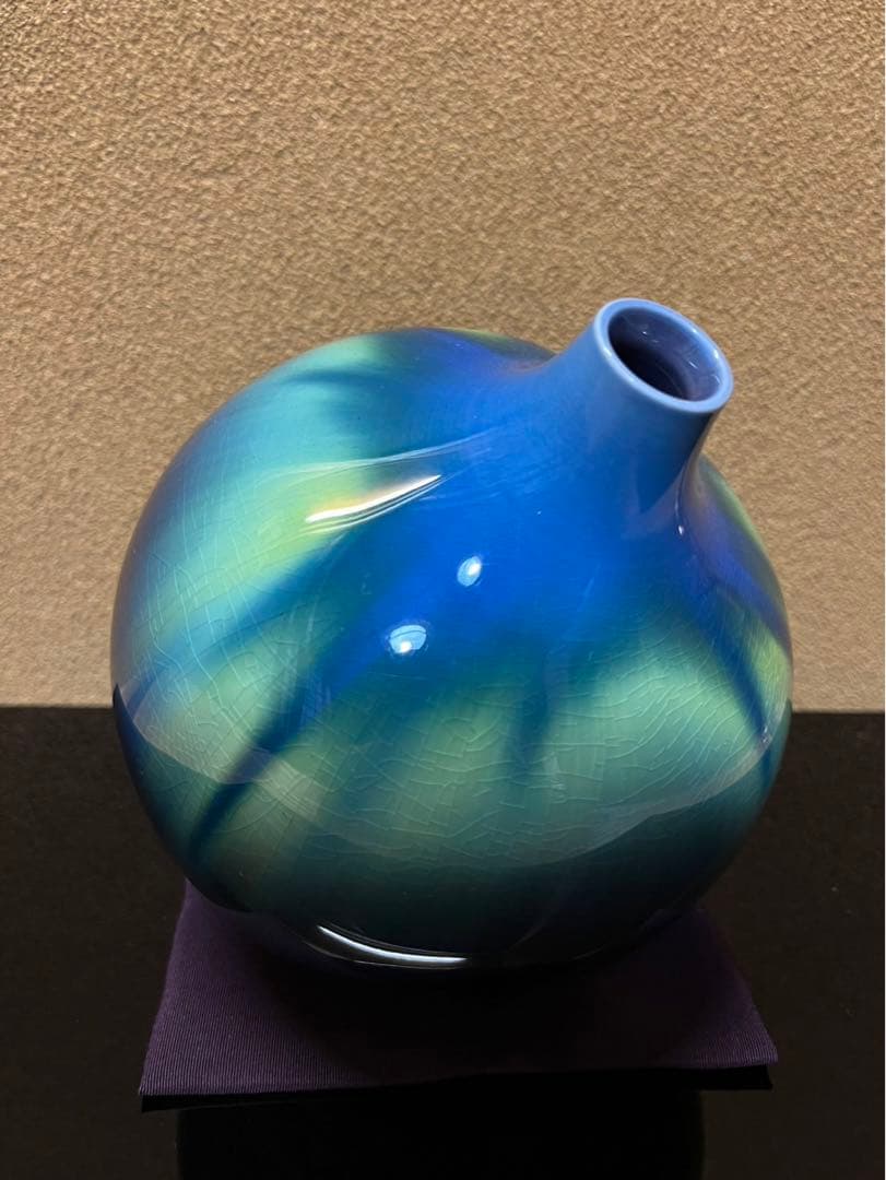 人間国宝　三代徳田八十吉　壺