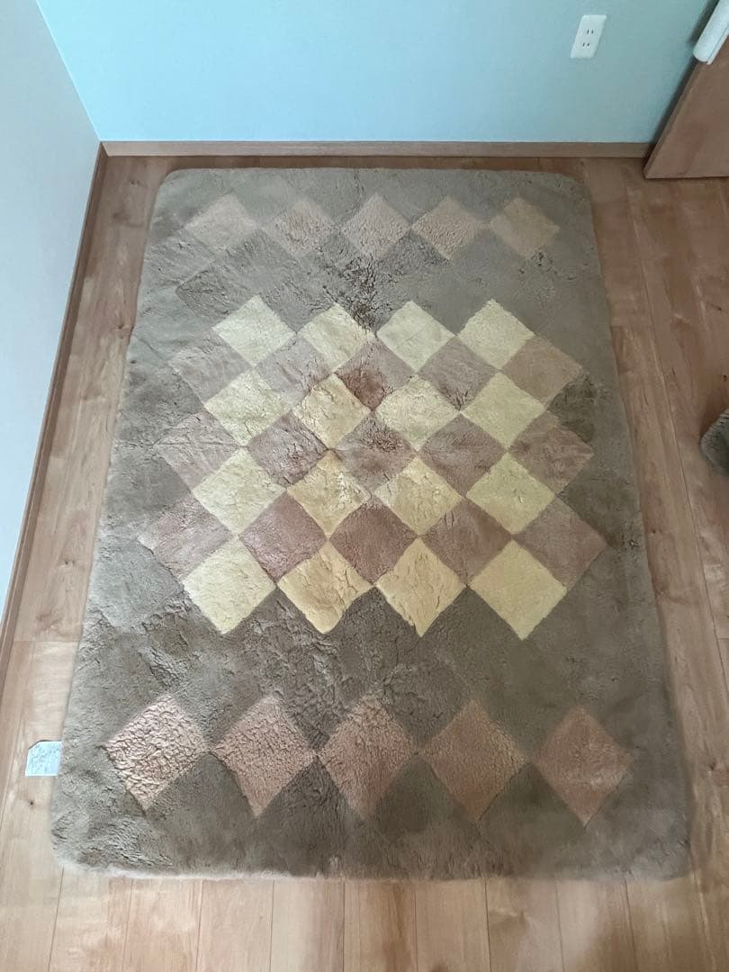 京都西川　ムートン　敷布団　ダブルサイズ　お手入れセット付き