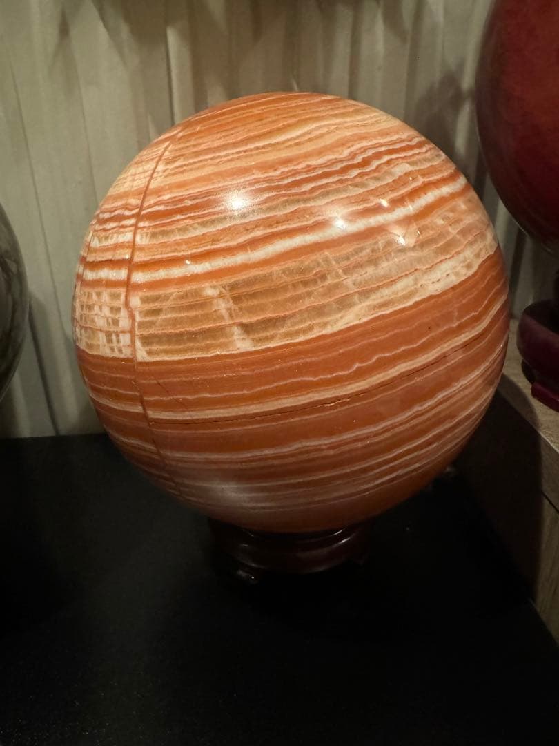 特大　天然石　ハニーカルサイトスフィア 7.2k g ケセラセラ石2個セット