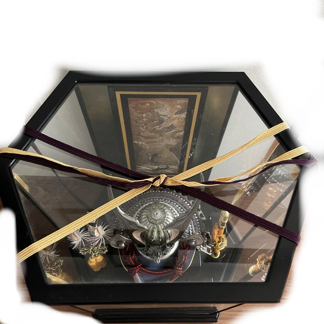 最安値【状態良好・美品】兜　貫前兜　男児　こどもの日　置き物　龍