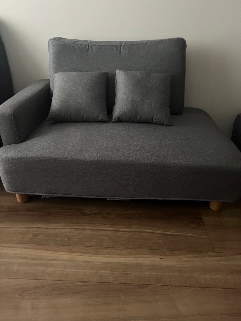 【3人掛け用】ソファ オットマン　クッション付き右肘