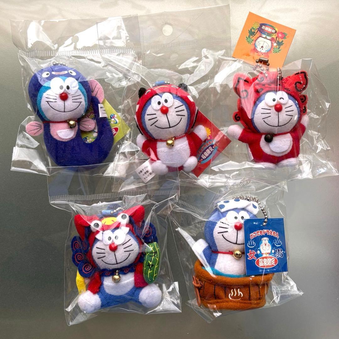 どこでもドラえもん マスコットキーホルダー （小） 5個セット