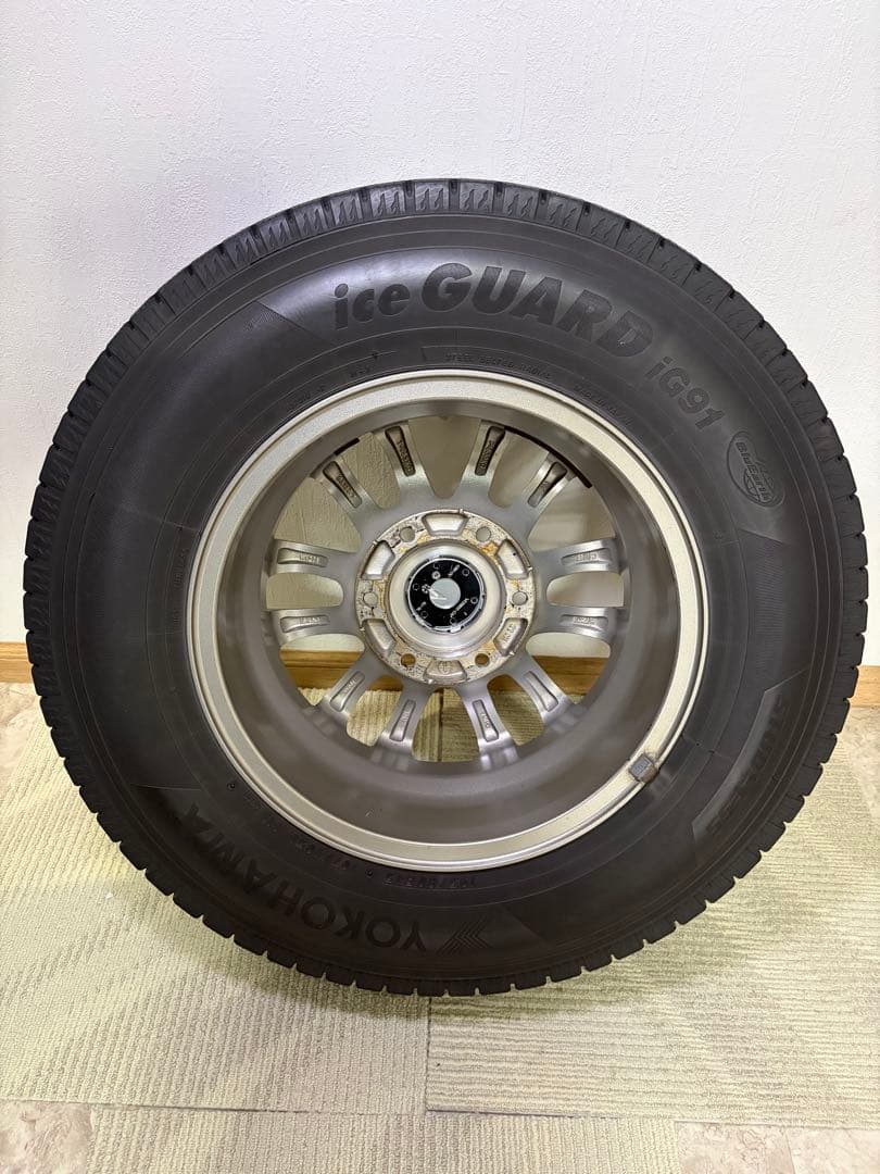 195/80R15 アルミホイール付きスタッドレスタイヤ ４本セットハイエース