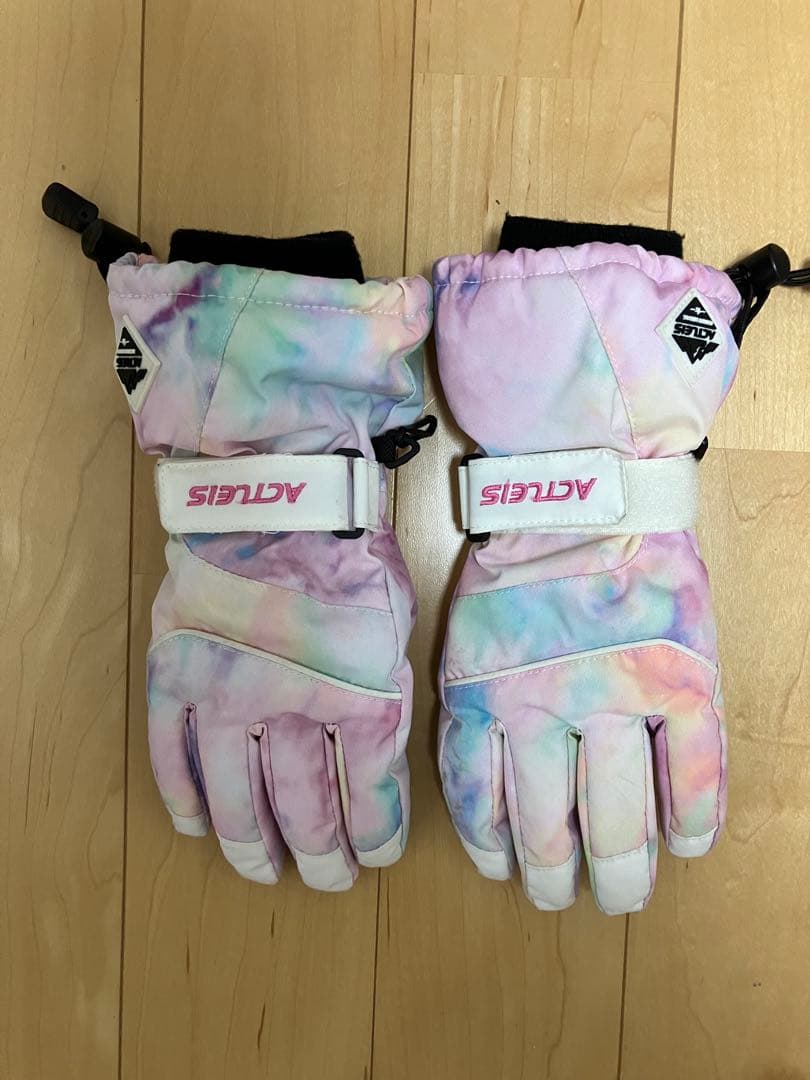 ROXY キッズ スノーウェア上下セット 130cm-140cm※グローブ付