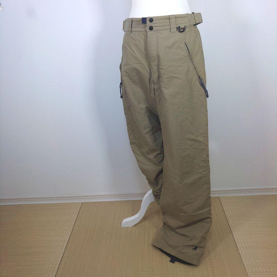 メンズ　L　スキー　スノーボードウェア　上下セット　ブラウン　ベージュ　ブラック