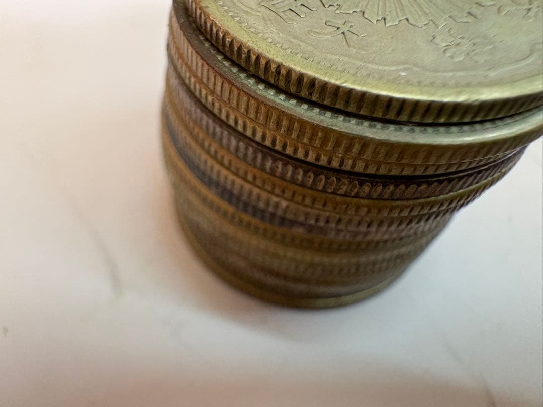 小型50銭　銀貨　鳳凰　１５枚　状態様々　まとめ売り