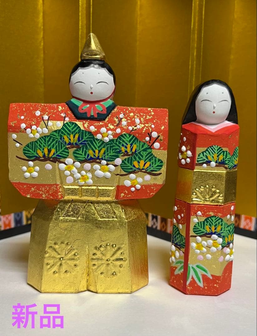 一刀彫 雛人形