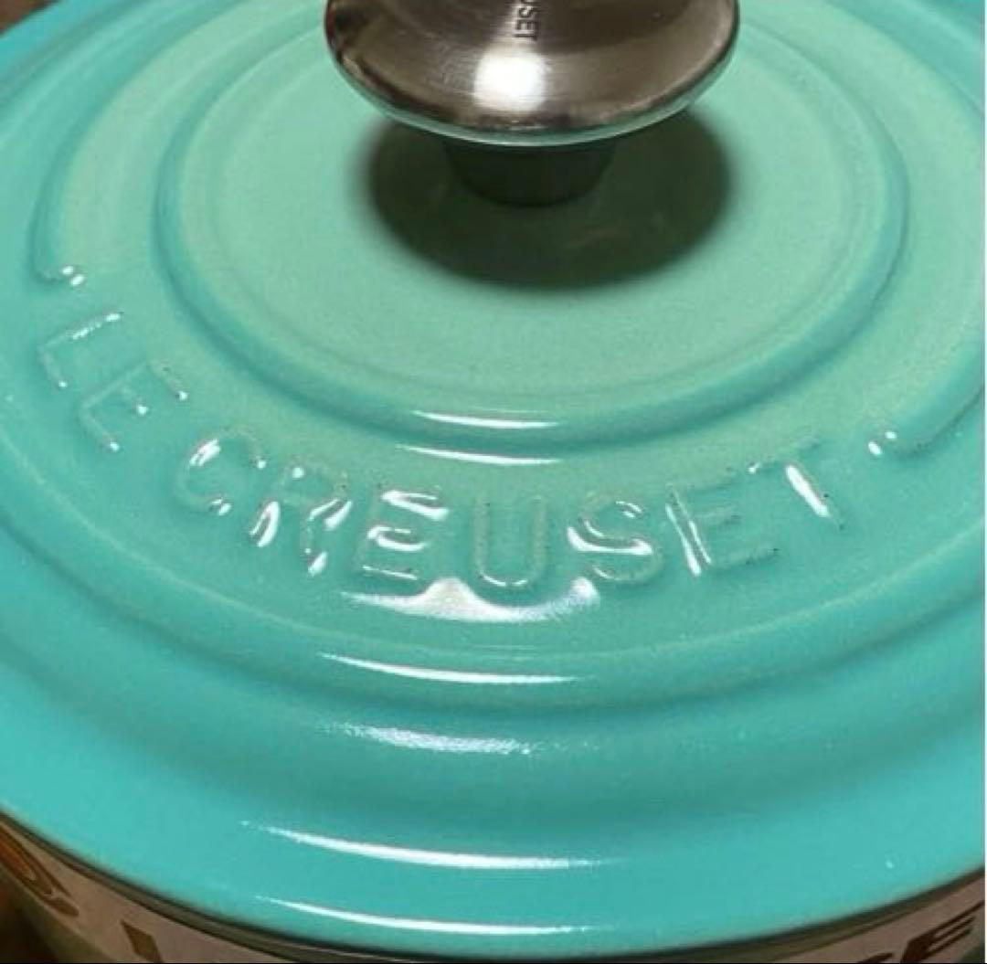 【新品】ル・クルーゼ シグニチャーココットロンド14センチ　クールミント　廃盤