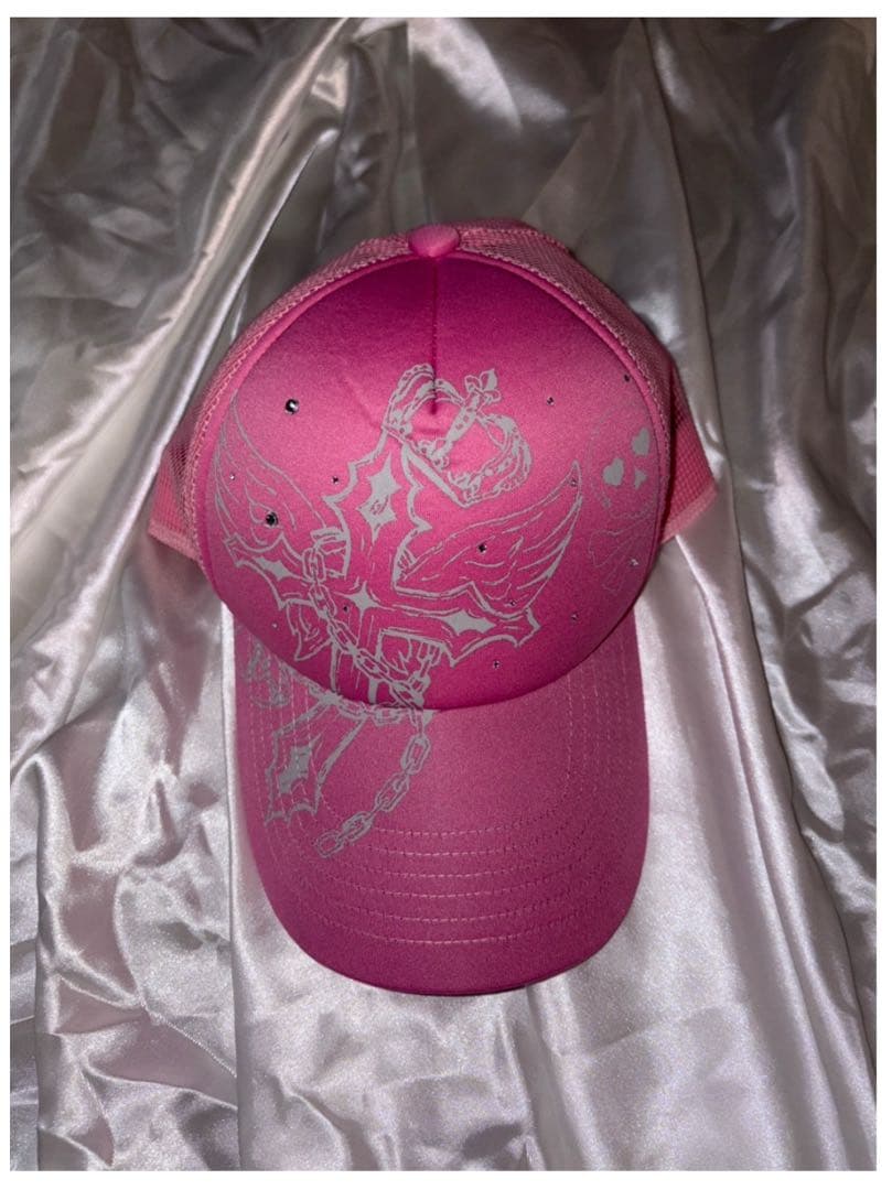 ピンク 90 Cross Logo Mesh Cap