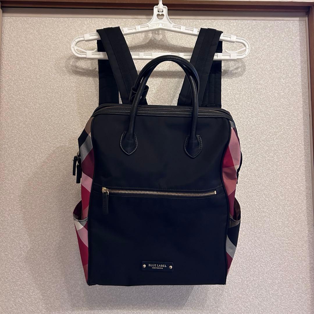クレストブリッジ ブルーレーベル リュック 黒 × チェック