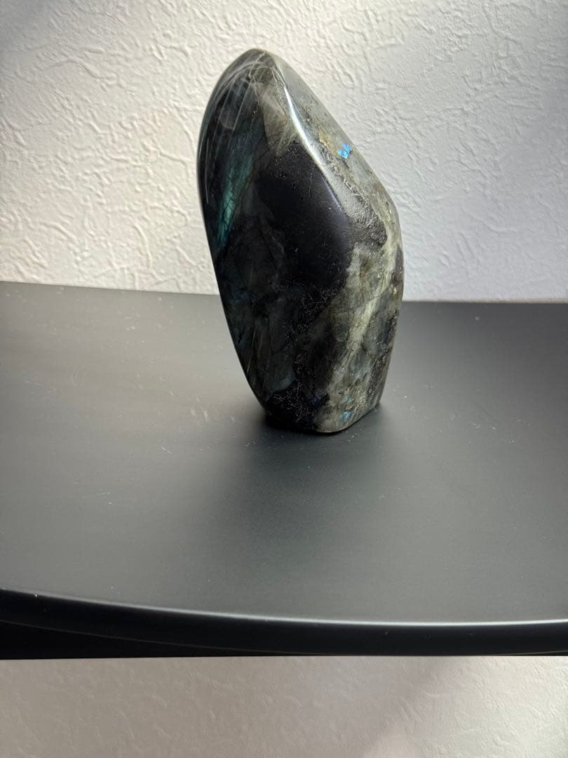 【高品質】ラブラドライト フリーフォーム 自立OK レインボーシラー◎