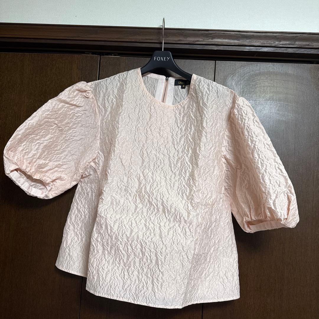 tea.　新品未使用ドロワーパフスリーブトップス 36 ピンク