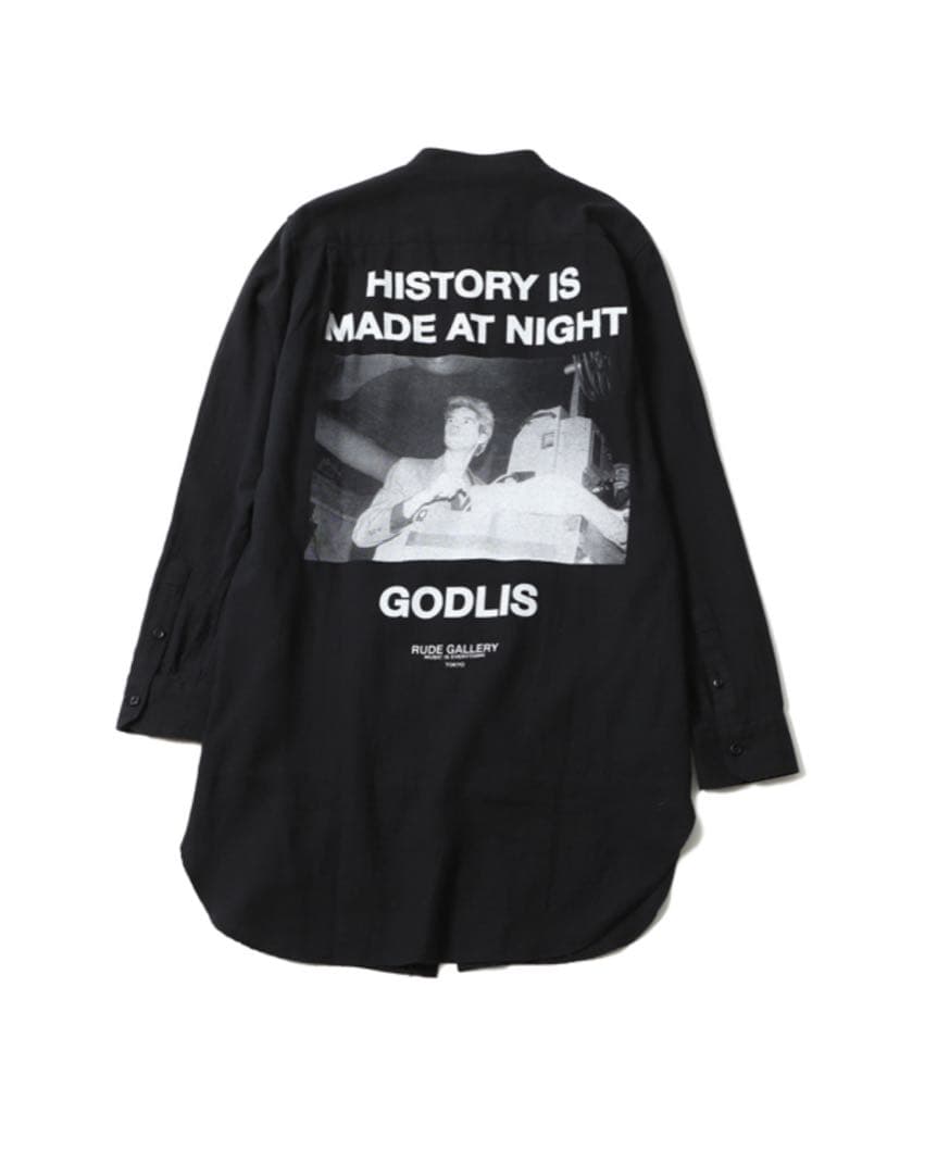 【極美品】ルードギャラリー GODLIS NO COLLAR SHIRT